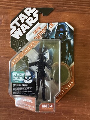 STAR WARS 30th Anniversary Saga Legends Shadow Stormtrooper w/ Black Coin