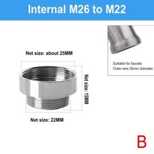 Wasserhahn-Adapter-Set Messing-Luftsprudler-Adapter-Set männlich/weiblich