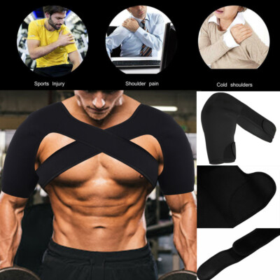 Shoulder Brace Adjustable Belt Sleeve Rotator Cuff Pain Relief For Men  Women