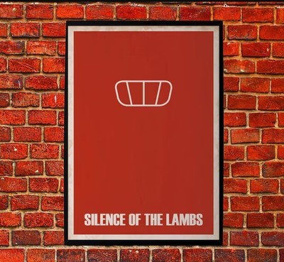The Silence of the Lambs classic movie cover home decoration minimal art poster