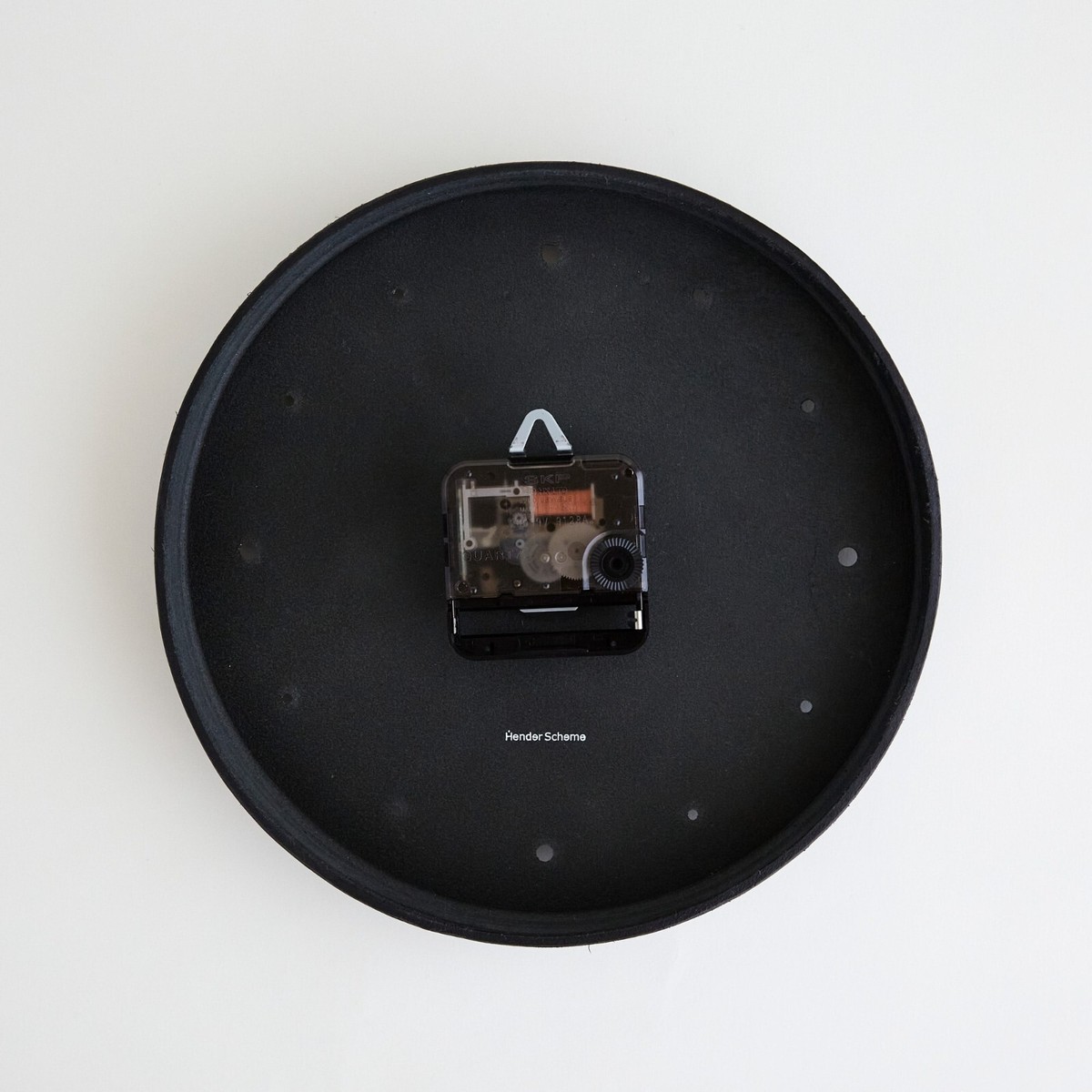 インテリア時計 [1987] hender scheme clock Hender Scheme Wall Clock Black oxhide Size 8.07 × 8.07