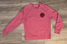 Vintage Tommy Hilfiger Crewneck Sweater Men L Large Fuchsia Pink Sweatshirt Logo
