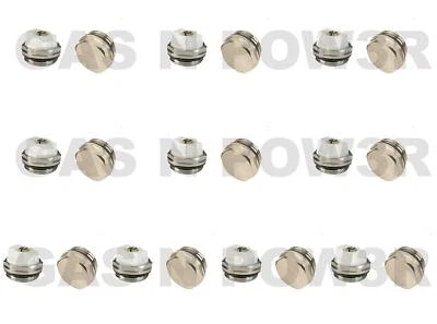 GAS N POW3R LTD x10 Air Bleeder & Blank Cap Set Manual Radiator AIR Vent Bleed Plug Valve Blank