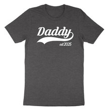 Personalized Dad Est T-Shirt Custom Tee New Dad Gift Papa Father Funny Daddy Est