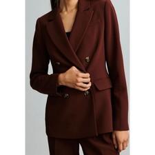 Anthropologie Paige Malbec Double-breasted Blazer