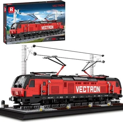 Reobrix 66019 Vectron Lokomotive 1.889 Teile Zug Bahnhof Displaymodell NEU OVP