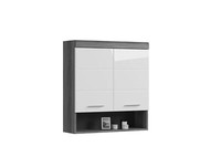 Xonox.Home HäNgeschrank Badschrank Oberschrank Scout Rauchsilber 74X79X24 Cm