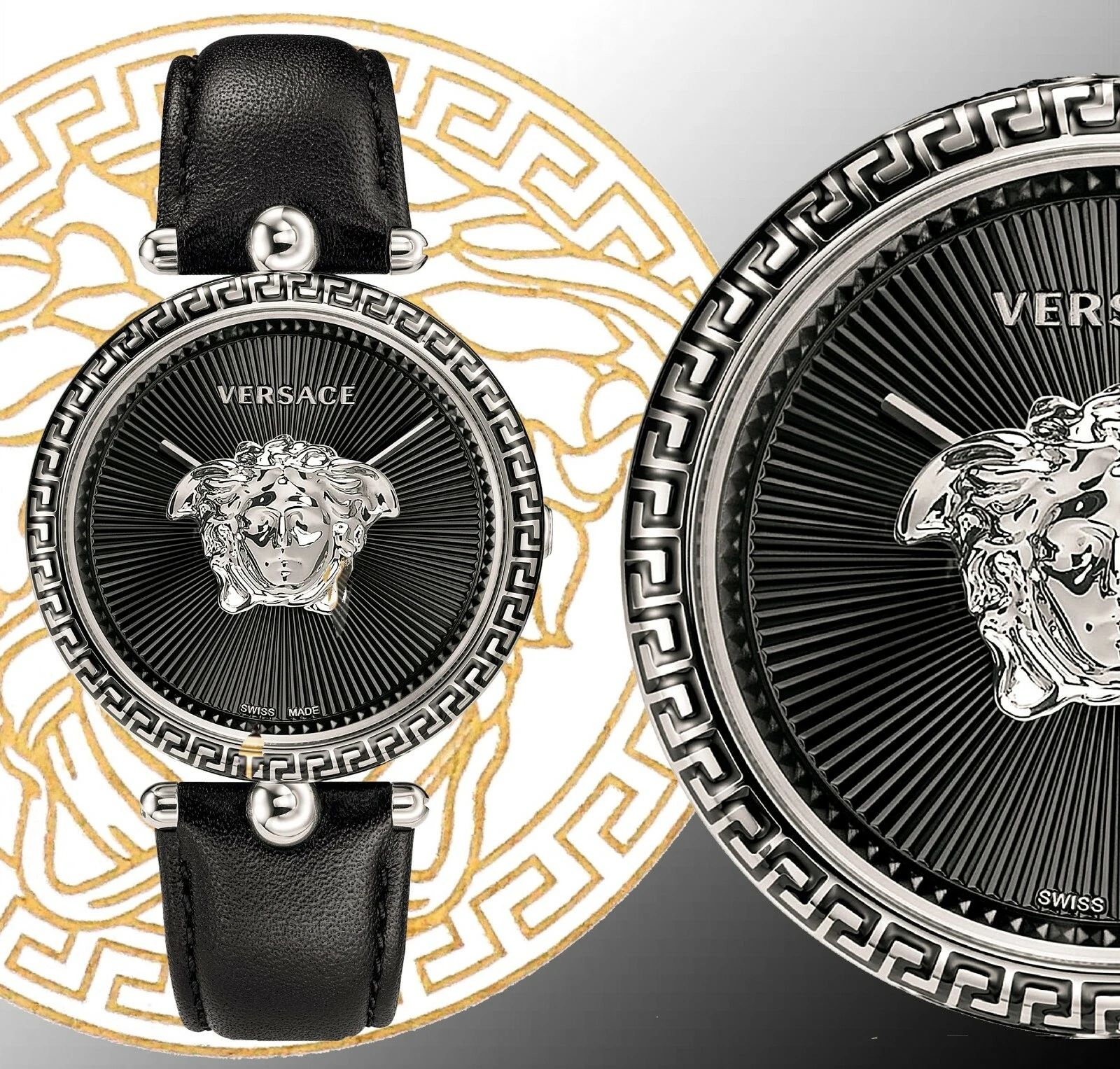 Orologio donna Versace VCO060017 Palazzo Empire IP argento SWISS MADE nuovo