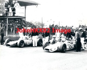 1968 AJ Foyt and Mario Andretti at Trenton Speedway - Indy 500 Photo