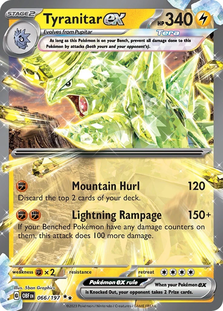 ポケモンカード Tyranitar ex 111/115 バンギラスEX バンギラスex