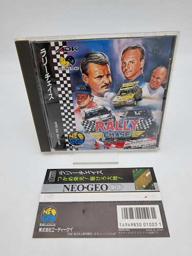 RALLY CHASE SPINE CARD NEO GEO CD JAPAN USED TESTED - Picture 1 of 4