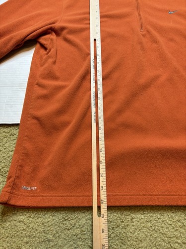 Nike Fit 1/4 Zip Long Sleeve Pullover Men's Fleece Sweater Size XL Athletic - Imagen 4 de 4