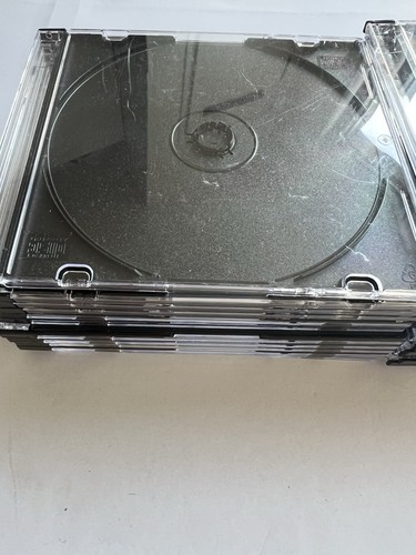 CD + DVD Leerhüllen, 25 Stk CD Slimcase 5mm- schwarz/transparent - Afbeelding 2 van 4