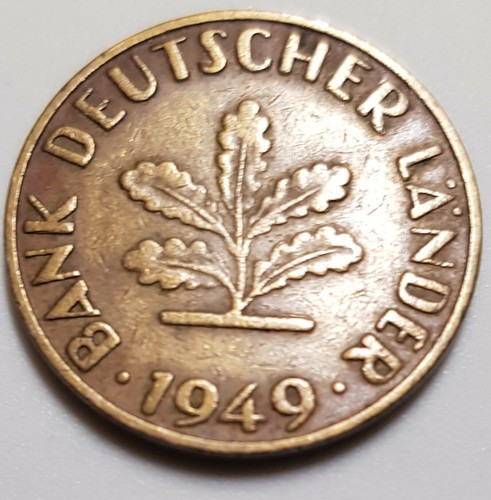 10 Pfennig Bank Deutscher Länder 1949 Wert Alte 10 Pfennig Münze - Bank Deutscher Länder - 1949 - F - Topzustand