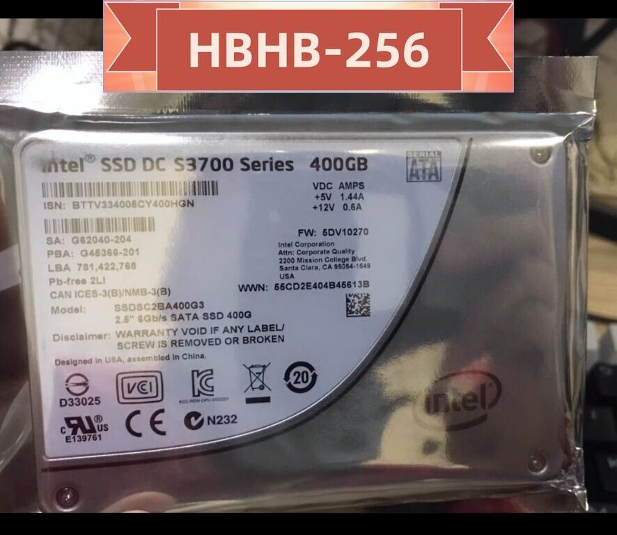 Intel SSD DC S3700 Series 400GB SSDSC2BA400G3 2.5 Intel SSD DC S3700 Series 400GB SSDSC2BA400G3 2.5