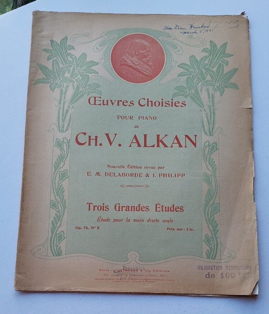 Ch.V.ALKAN/ DOUZE ÉTUDES 12 Etudes in All the Minor Keys, Op