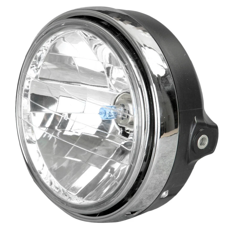 7inch Round Halogen Headlight Lamp For Honda CB400 CB500 CB1300 Universal Clear Foto 2 de 4