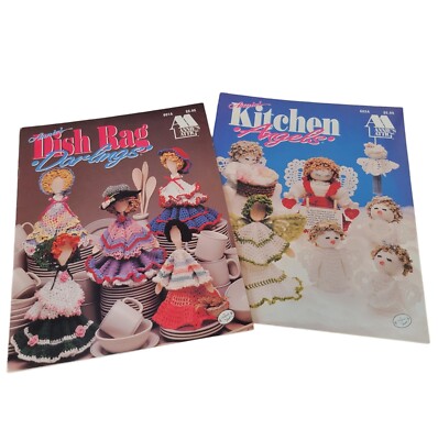 Annie's Attic Crochet Kitchen Utensil Cover Doll Patterns Angel Dish Rag Darling