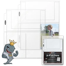 BCW Pro 3-Pocket Pages 20ct Pack FREE SHIP