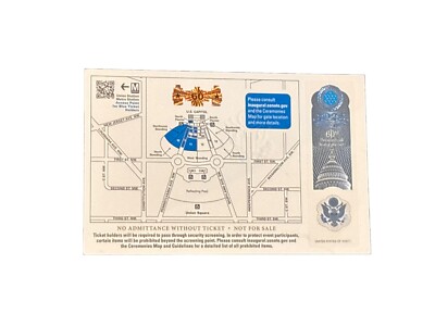 2025 President Donald Trump Inauguration VIP Section 11 Blue