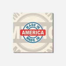 Made In America 4'' X 4'' Square Wooden Coaster