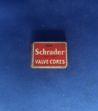 🔥  THREE VINTAGE FIVE SCHRADER & SON VALVE CORES WITH CONTENTS MADE IN ENGLAND.