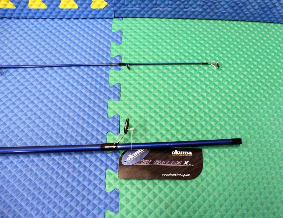 Combo giratorio Okuma Fin Chaser X 6' 0" varilla 2 piezas 30BL carrete enrollado FNX-602-30BL Foto 4 de 4