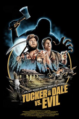TUCKER & DALE VS. EVIL 2010 poster print 24x36'' TYLER LABINE ALAN TUDYK FREE P&P