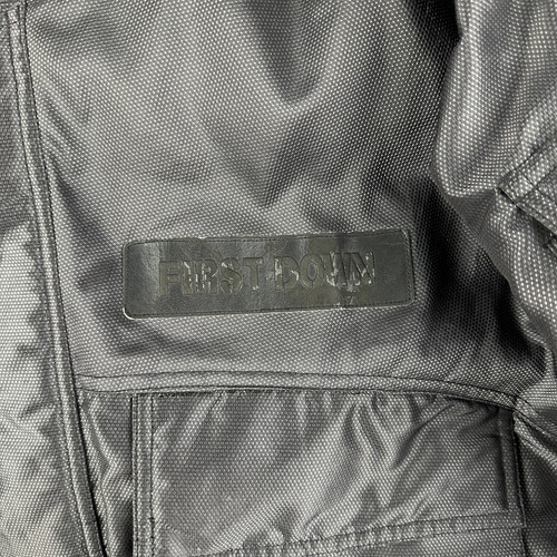 First Down Jacket Mens Large Black Gray Coat Ski Winter Down Feathers Blend - Picture 5 of 15