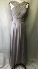 ASOS FORMAL SLEEVELESS V Neck Prom Bridesmaid GOWN Size 4 +P-3