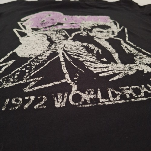 Camisa David Bowie Para Mujer Grande 1972 Gira Mundial Concierto Camiseta Juniors A10 - Imagen 7 de 12