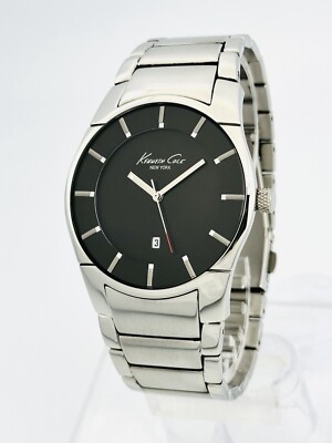 Kenneth Cole KC3868 Men's Stainless Steel Black Dial Dress Watch