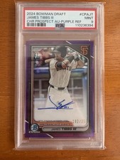 James Tibbs III Bowman 1st Auto /250 PSA 9