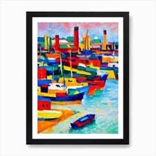 Port Of Dar Es Salaam Tanzania Brus Framed Wall Art Poster Canvas Print Picture