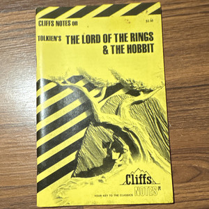 Cliffs Notes Tolkien Lord of the Rings & The Hobbit Study Guide PB 1974 72p