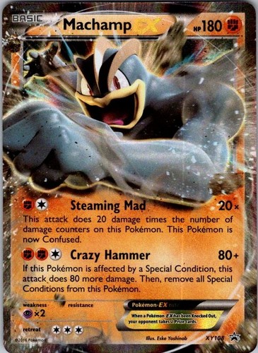 Machamp EX XY108 XY Black Star Promos Ultra Rare Holo NM Pokemon TCG