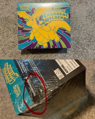 Pokémon TCG Erhabene Helden Top Trainer Box - Deutsch DE - SEALED (Neu & OVP)