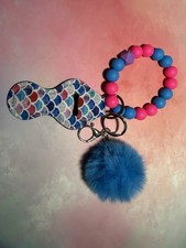 Beaded Wristlet Keychain