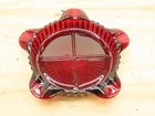 Vintage Anchor Hocking Royal Ruby Glass Ashtray Queen Mary Pattern