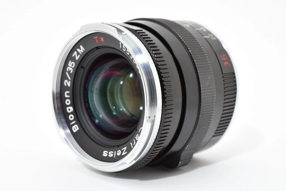 [MINT w/ Hood] Carl Zeiss Biogon 35mm F2 ZM T* Silver Lens Leica M From JAPAN - Image 2 of 4