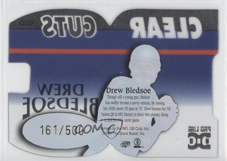 1998 Pro Line DC III Clear Cuts /500 Drew Bledsoe #CLC2 - Image 2 of 2