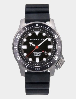 Momentum Torpedo Eclipse Solar-Herrentaucheruhr mit Saphirglas + Taucherband