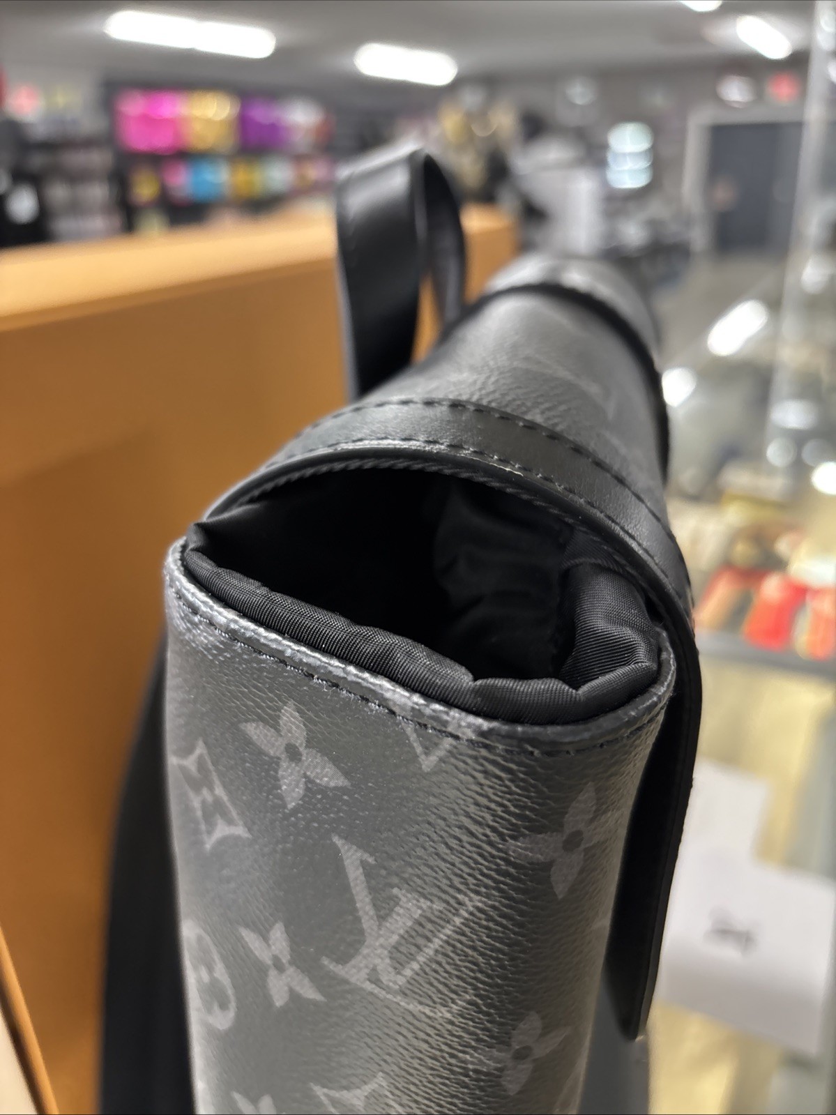 Authentic Louis Vuitton Monogram Eclipse Saumur B… - image 4