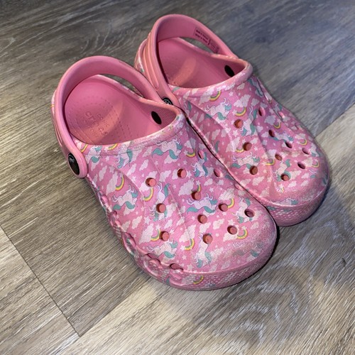 Crocs Baya Graphic Tie-Dye Clog Pink Lemonade Size: C12