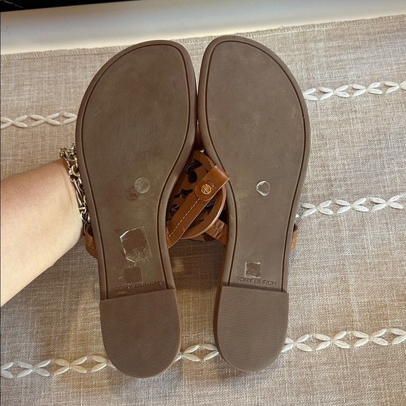 TORY BURCH Miller Sandals in Vintage Vachetta Leather Size 9.5 thumbnail 5