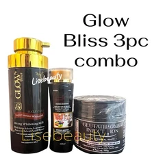 Glow Bliss Super Whitening Milk,Caviar Secret Oil & Glutathione Molato Soap