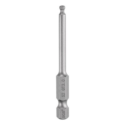 3mm Ball-End-Hex-Schraubendrehereinsatz magnetisch 1/4'' Sechskant