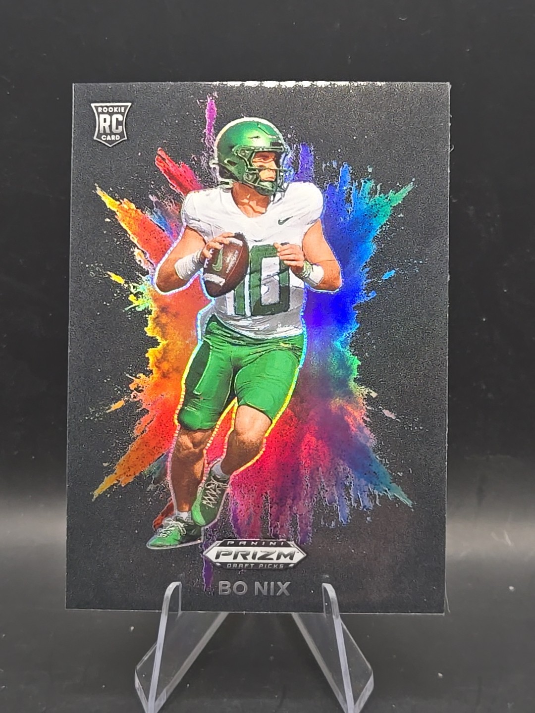 2024 Panini Prizm Draft Picks Black Color Blast Bo Nix #CB-3 (RC)