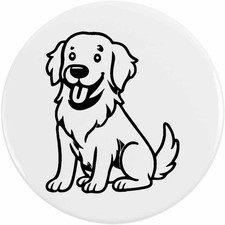 'Golden Retriever' Button Pin Badges (BB054433)