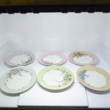  4Bavaria,1 Australia 1 nobrand Porcelain Desert Salad Plate Hand Painted Floral